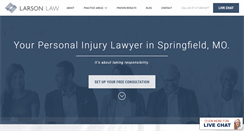 Desktop Screenshot of larsonlaw.com