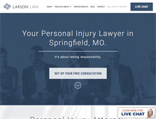 Tablet Screenshot of larsonlaw.com